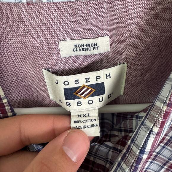 Joseph Abboud Classic Fit Button Up Shirt US Men's XXL New - Picture 4 of 6